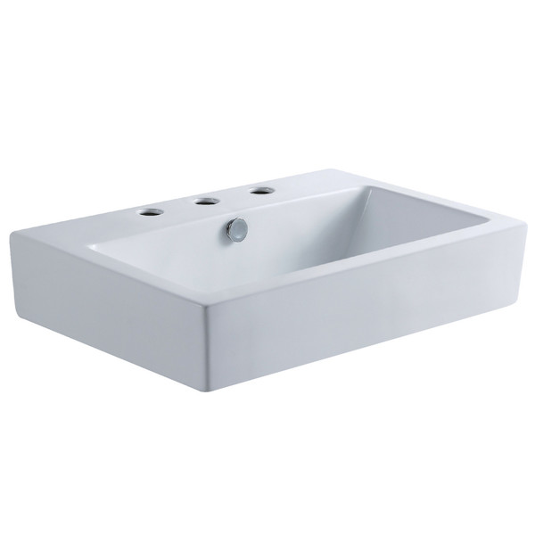 Fauceture Century Vessel Sink, White EV4318W38